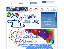 Tablet Screenshot of angelsbluedog.portaldarte.com.br